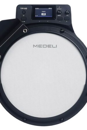 portable digital drum coach/extension pad, 10in mesh head, Bluetooth, 55 sounds+ dual trigger input