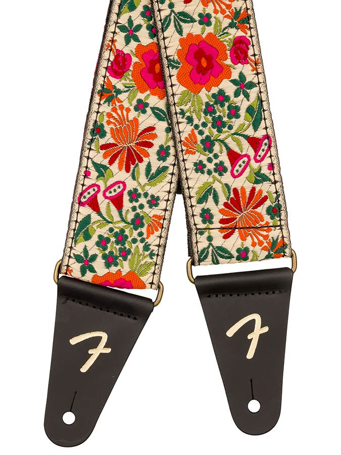 Fender mosaic jacquard strap, cream
