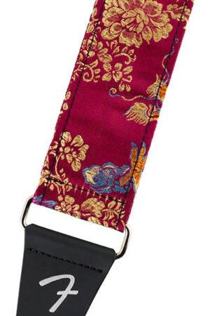 Fender satin Dragon strap, wine