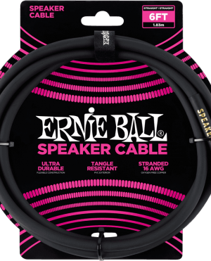 Ernie Ball Classic Speakerkabel 6.35mm jack – 6.35mm jack 183 cm Zwart