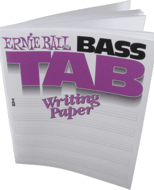 Ernie Ball Papier Tablature Basse Vierge