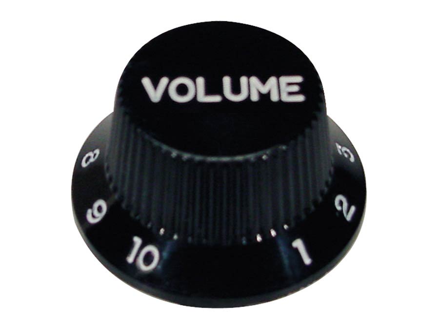 Boston bell knob Stallion for inch type pot shaft Zwart volume