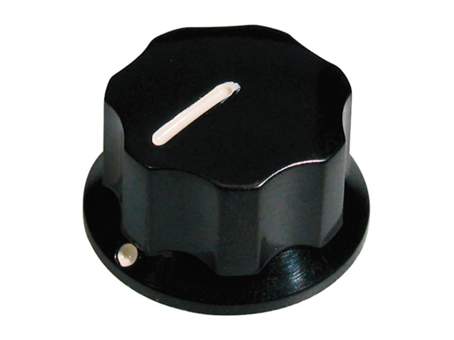Boston knob Jocker bass Zwart with set screw small