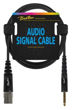Boston Audio Signaalkabel XLR Mannelijk naar 6,3 mm Jack Stereo 3,00 m