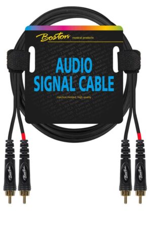 Boston Audiokabel 2x RCA naar 2x RCA 3 meter