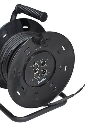 Boston Multikabel Haspel 2x XLR Female naar 2x XLR Male 30 meter