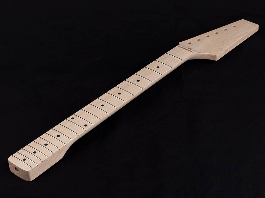 Boston contemporary neck made in EU ST style all maple half paddle 9 5" radius 6105 fretwire